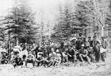 コロラド鉱山キャンプの鉱夫